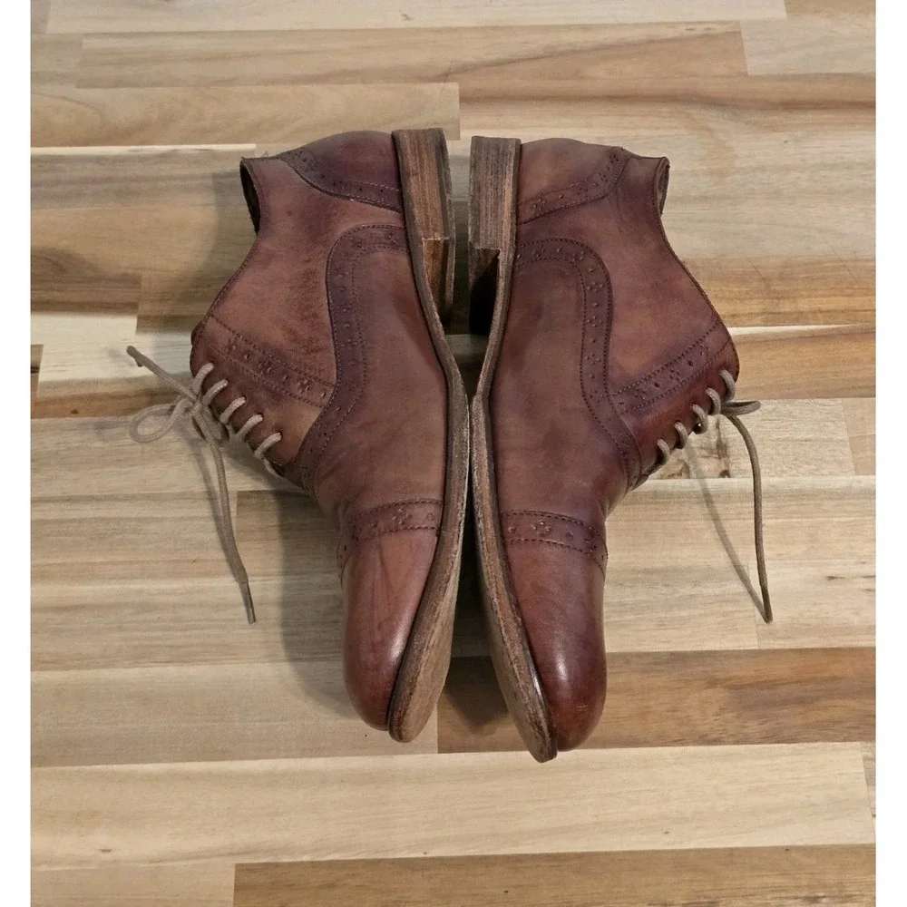 Cole Haan Men's Brown Leather Cap Toe Oxfords Shoes 8.5‎